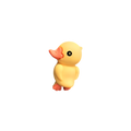 Pins Canard Jaune 3D
