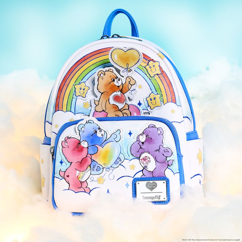 Mini Care Bears Backpack - Rainbow