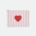 Pink Stripes - Pouch Bag