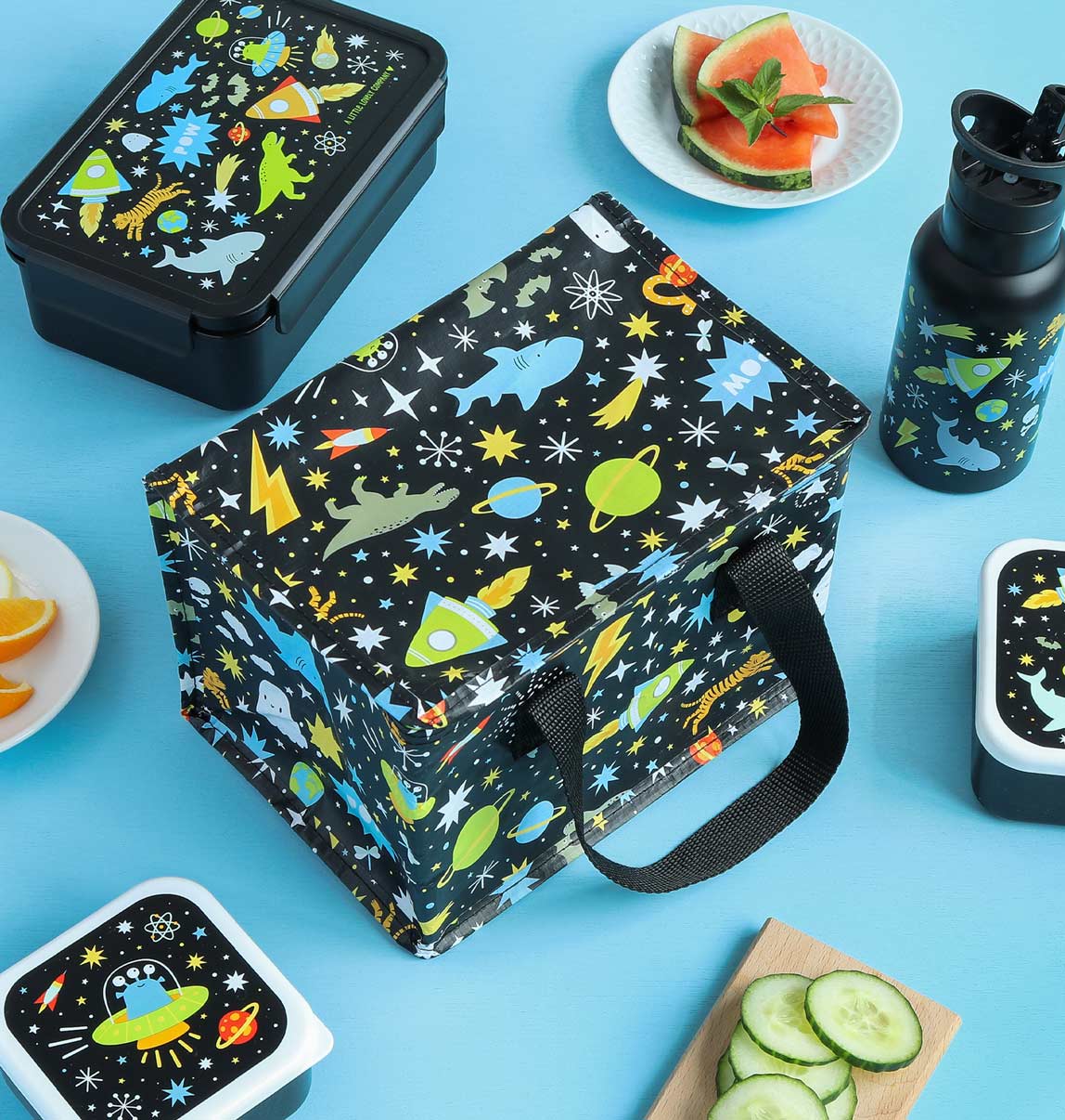Sac isotherme enfant - Galaxie – vue 2 – A Little Lovely Company