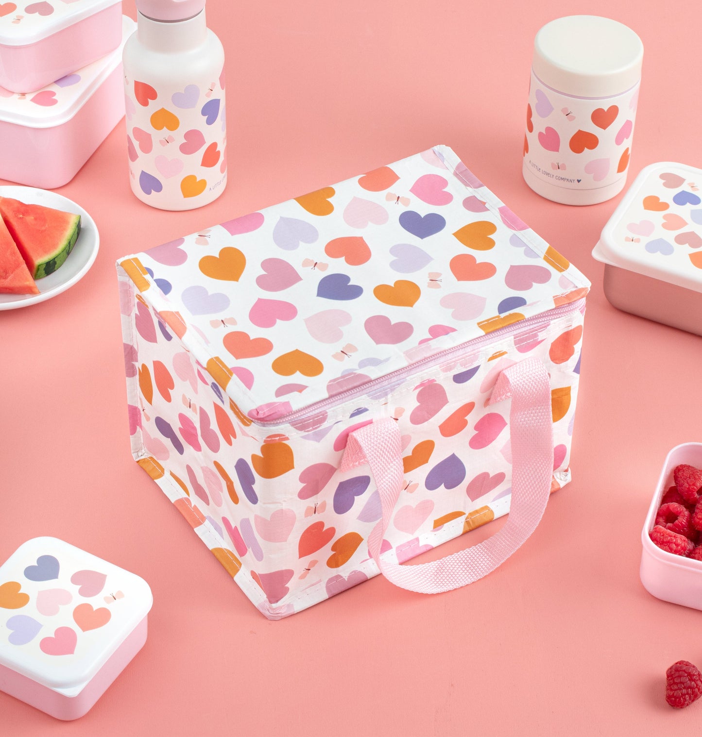 Sac isotherme enfant - Cœurs – vue 2 – A Little Lovely Company