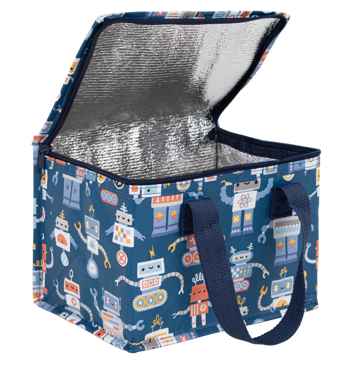 Sac isotherme enfant - Robots – vue 3 – A Little Lovely Company