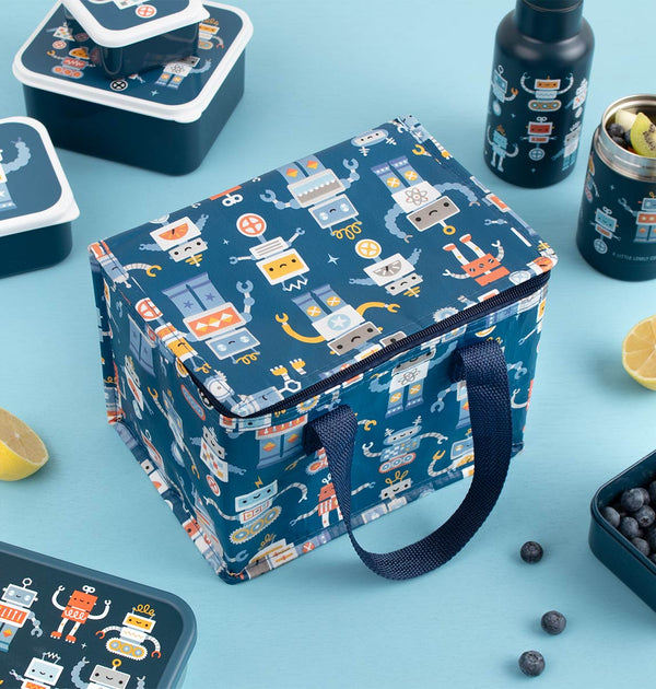 Sac isotherme enfant - Robots – vue 2 – A Little Lovely Company
