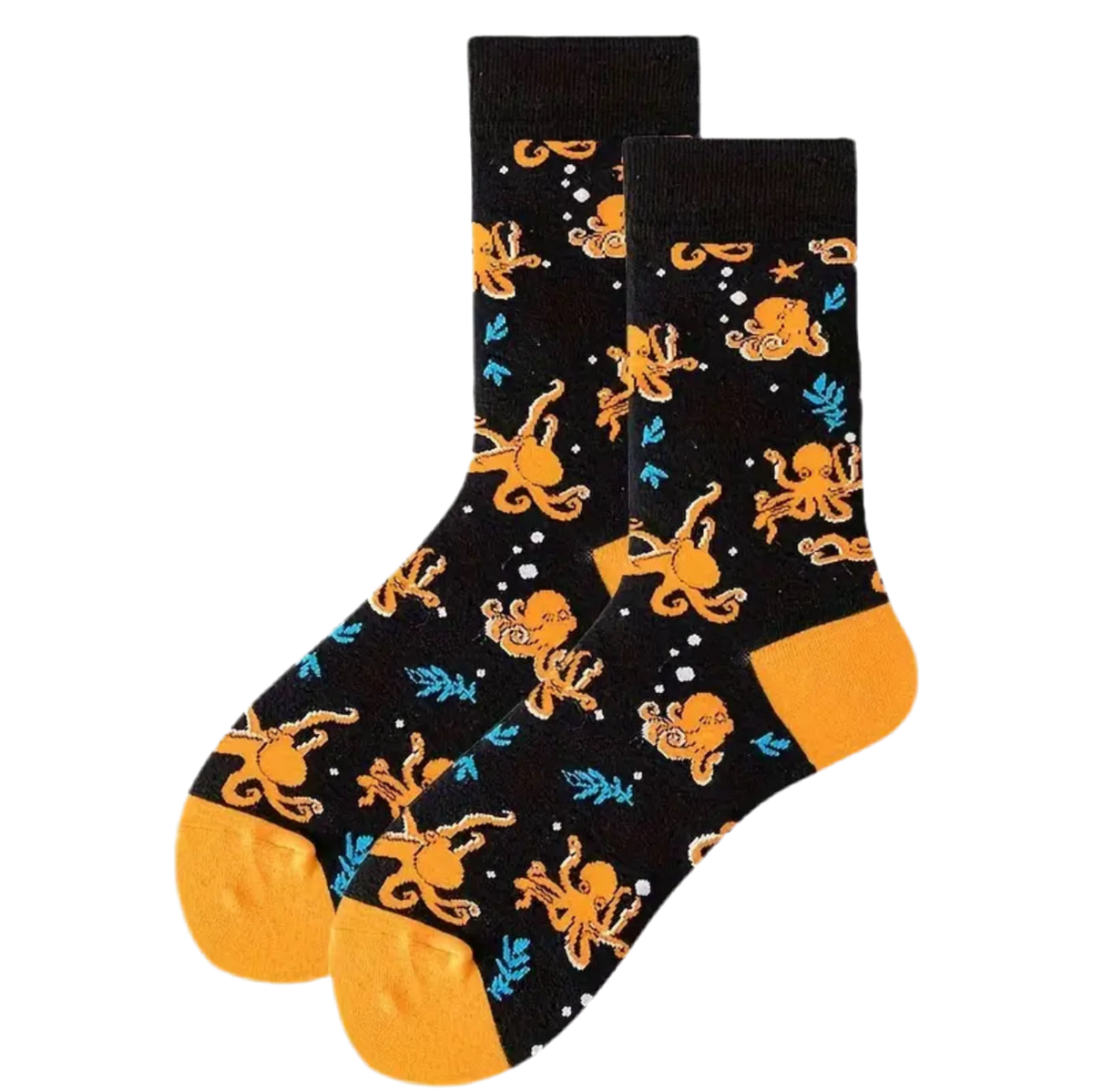 Orange Octopus Socks