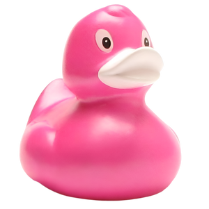 Klassieke metallic roze eend