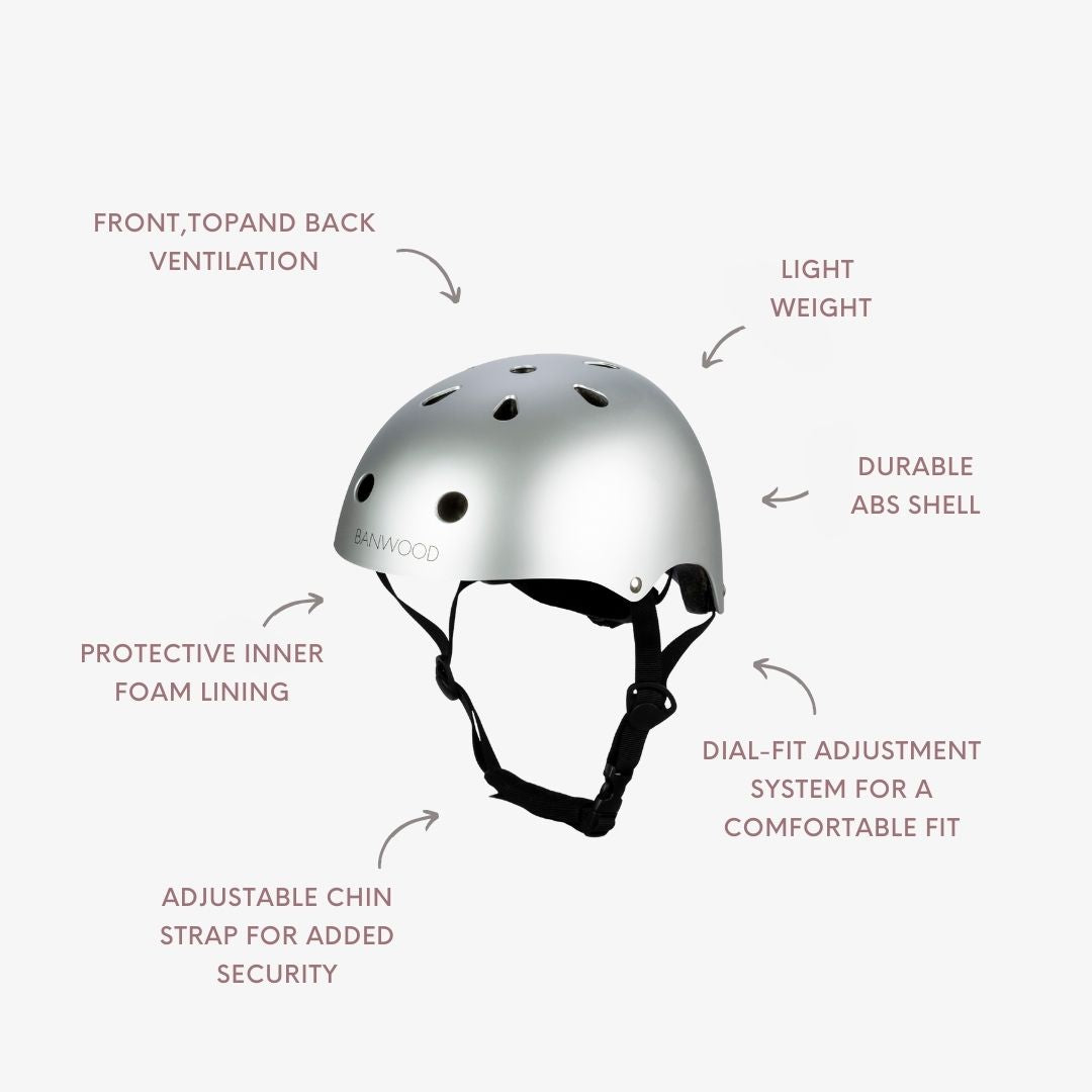 Casque Enfant - Chrome Mat
