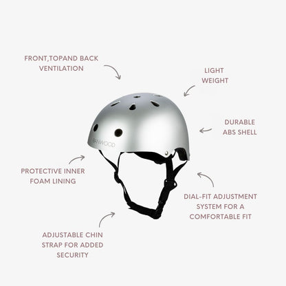 Casque Enfant - Chrome Mat