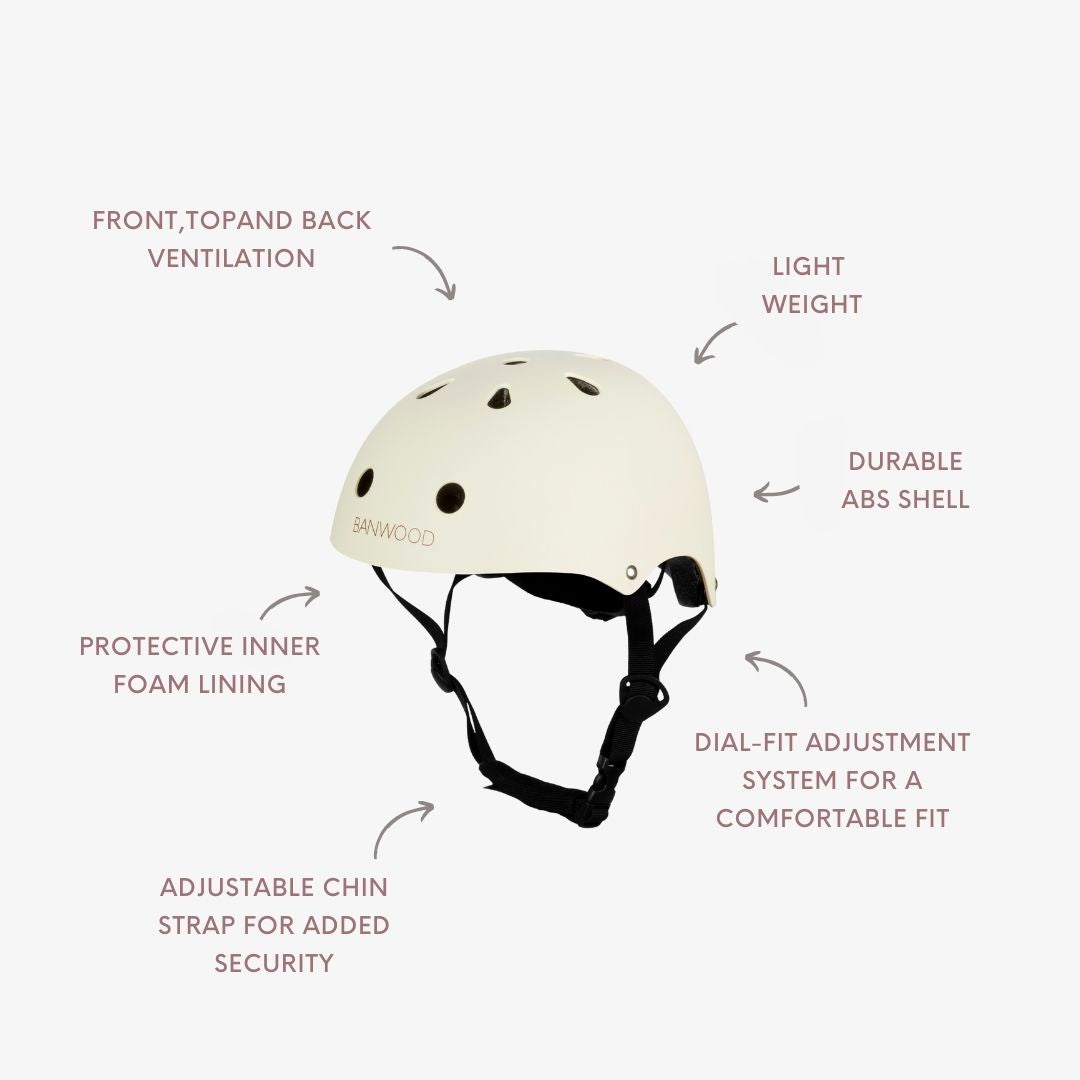 Casque Enfant - Crème Mat