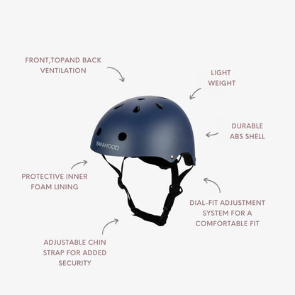 Casque Enfant - Bleu Marine Mat