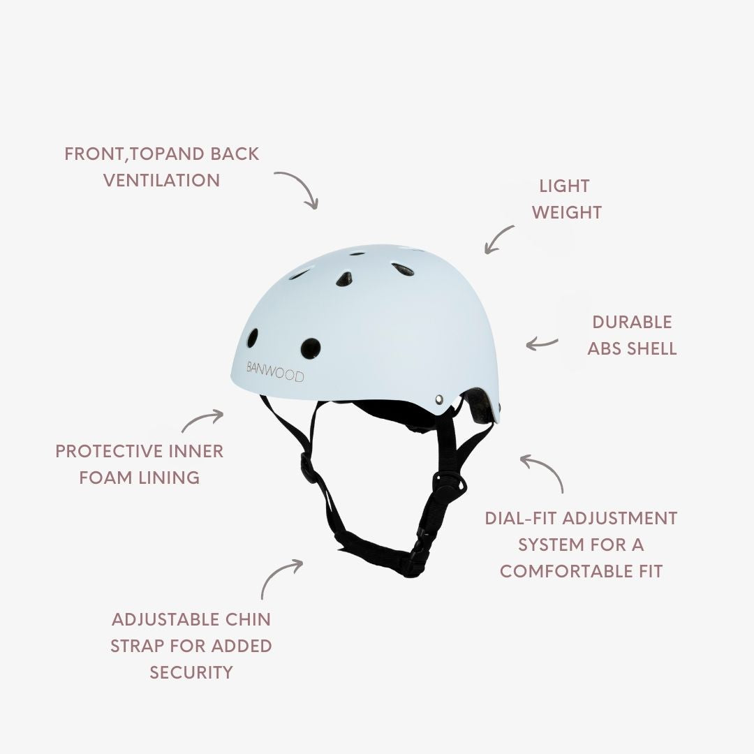 Casque Enfant - Bleu Ciel Mat