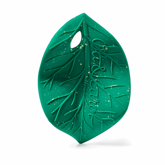 Anneau de dentition bébé feuille de chlorophylle