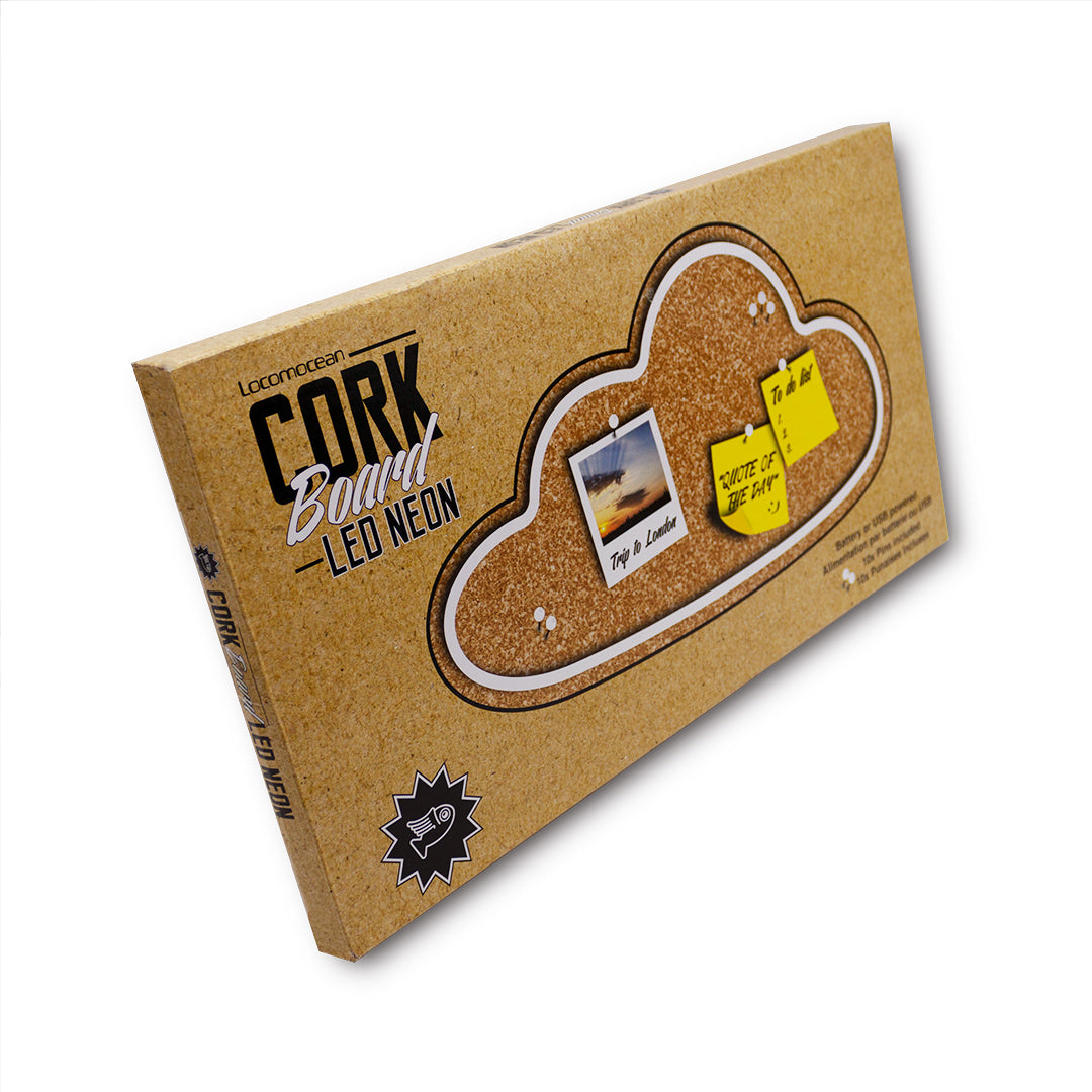 Cork board with LED - Cloud