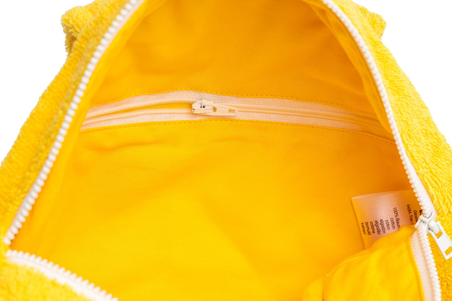 Lola Lemon terry cloth backpack