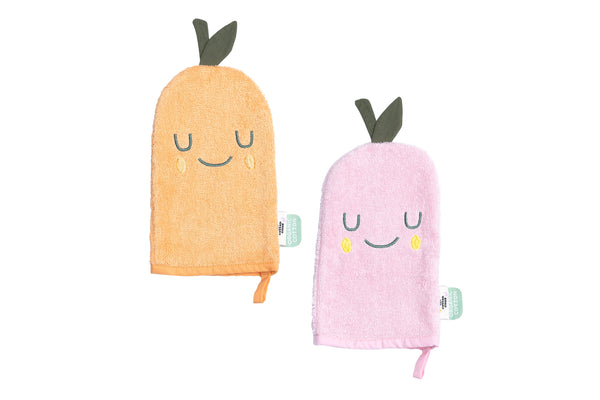 Set of mandarin washcloths