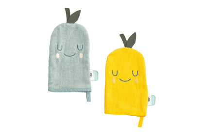 Lemon/Pear washcloth set