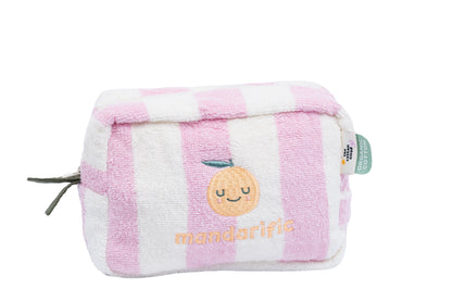 Mandy Mandarin Terry Cloth Wash Bag