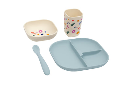 Confetti Cobalt dinnerware