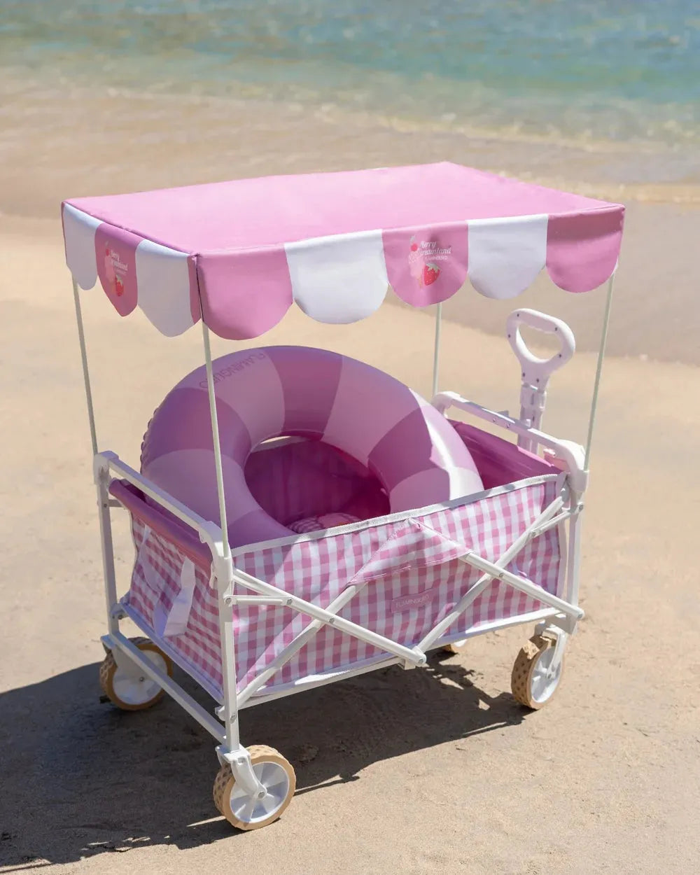 Foldable Children's Wagon with Sun Canopy and Wheels – POP