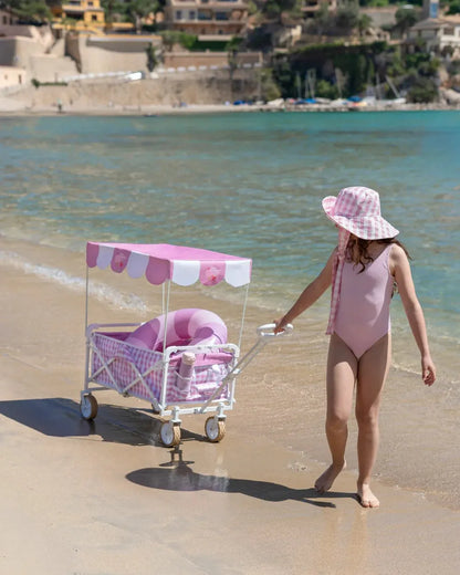Foldable Children's Wagon with Sun Canopy and Wheels – POP