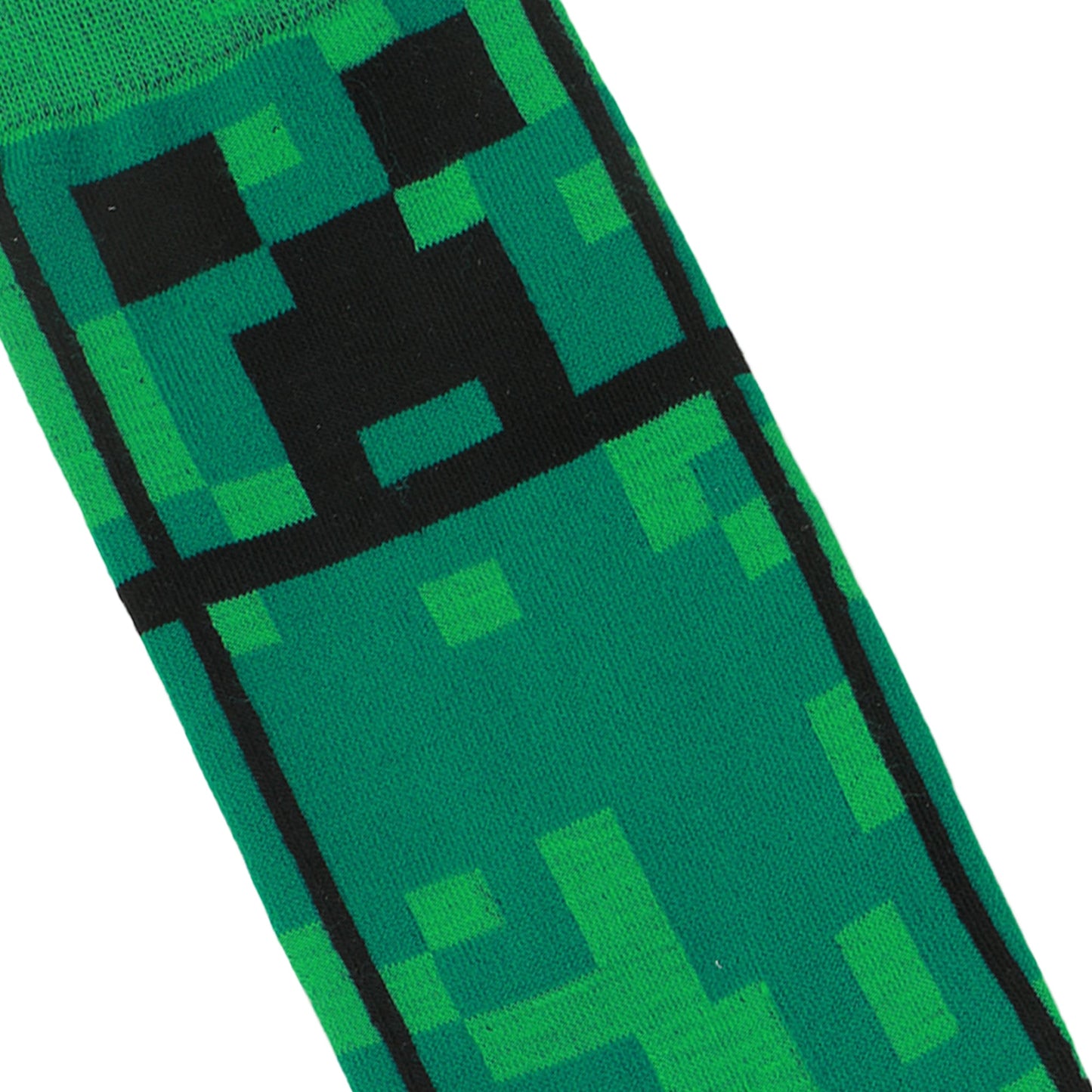 Minecraft Creepers Adult Green Casual Crew Socks-OSFA