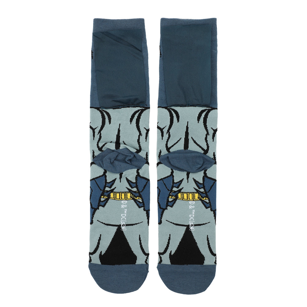 Chaussettes Batman - gris avec cape intégrée-taille unique