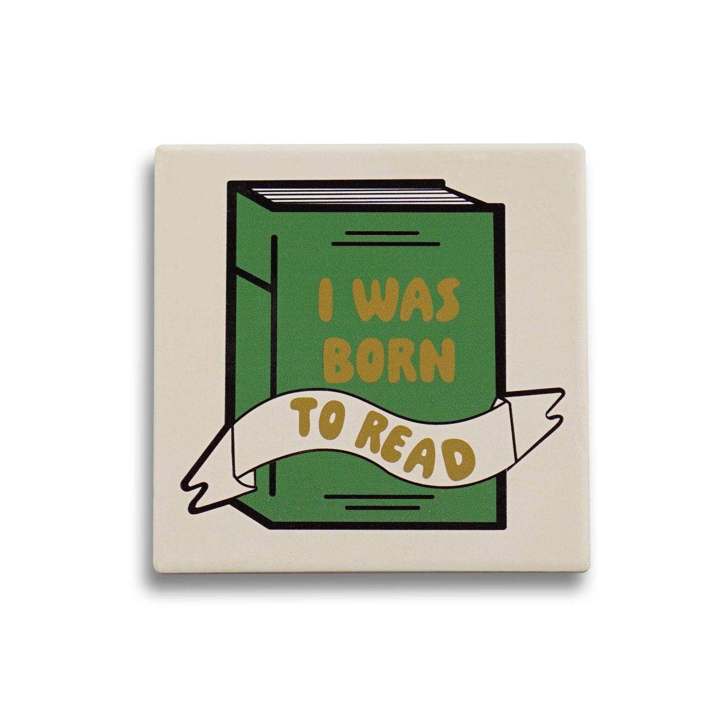 Sous-verre Pulteney Press Born To Read