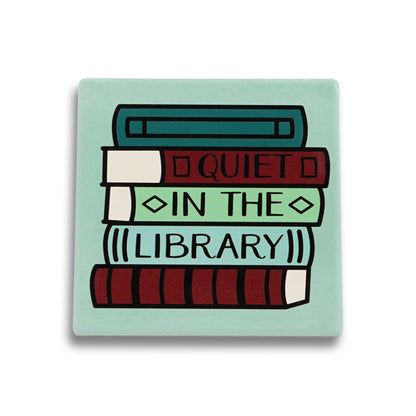 Sous-verre Pulteney Press Quiet the Library