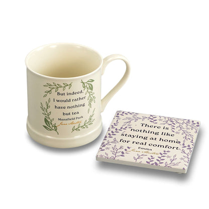 Jane Austen Emma ceramic coaster