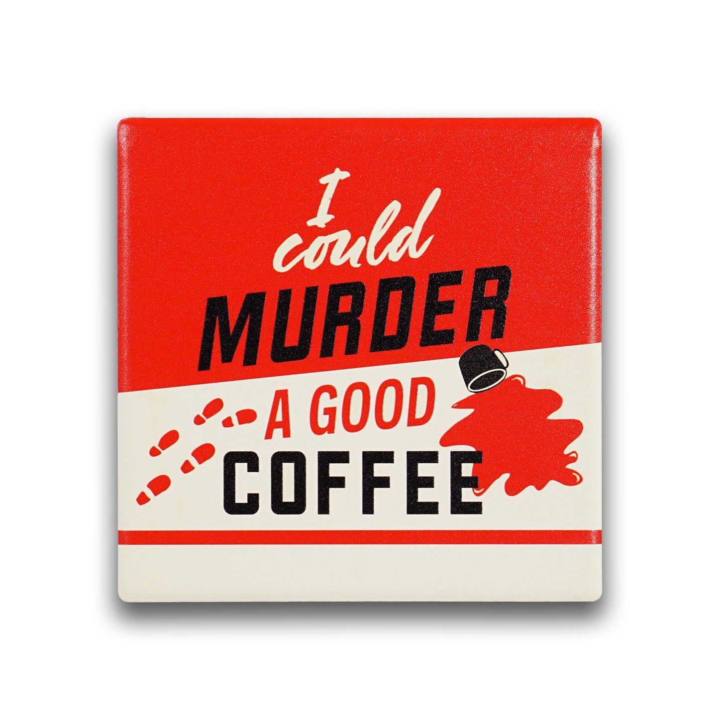 Ceramic Coaster Murder Mystery Book Club Coffee