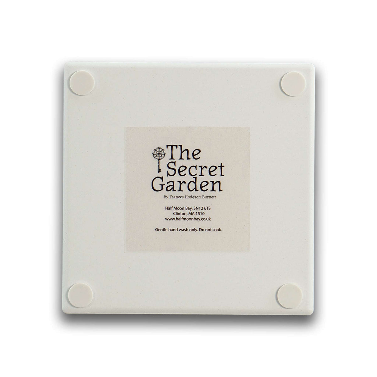The Secret Garden Cream Ceramic Coaster