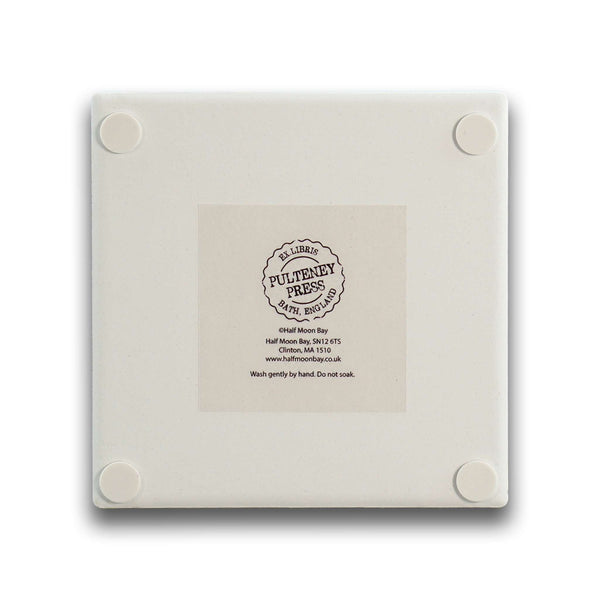 One Book Leads To Another Ceramic Coaster