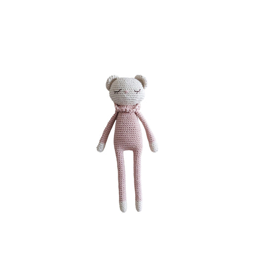 Doudou Tiffani l'Ourson Rose Patti Oslo - OFCK.fr