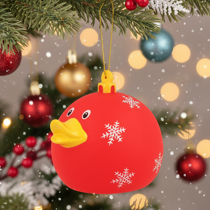 Red Duck Christmas Ball