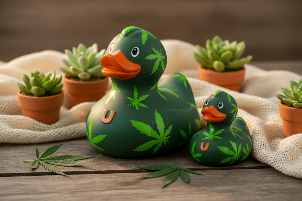 Mini cannabis eendje