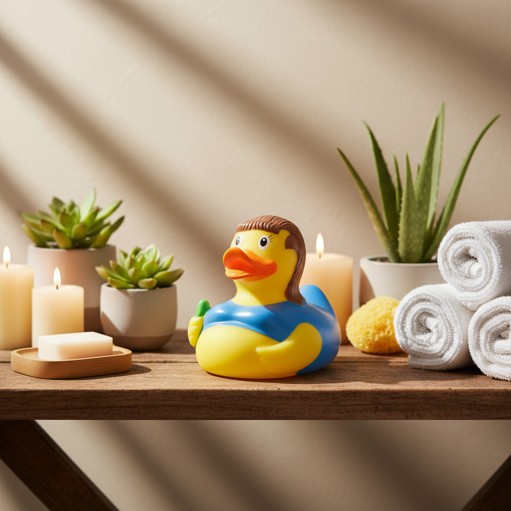 Pregnant woman duck
