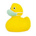 Canard Masque Chirurgical Jaune