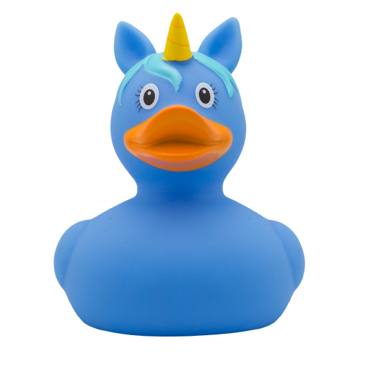 Blue unicorn duck