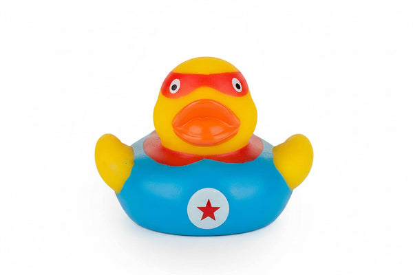 Superhero bath duck