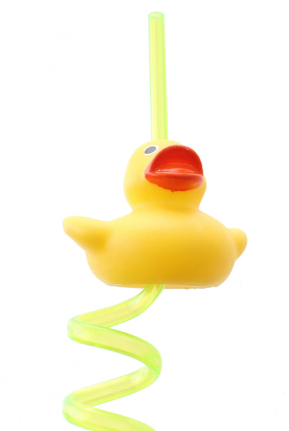 Yellow duck straw