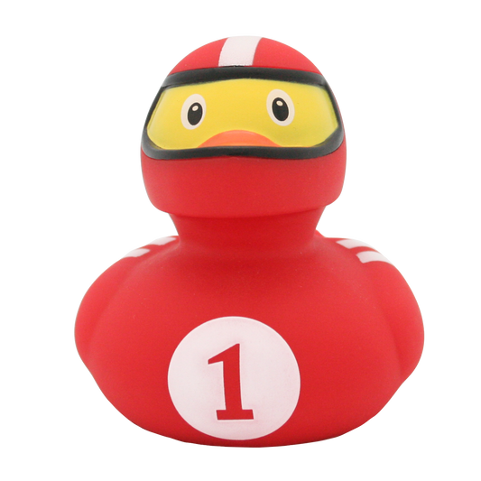 canard pilote de course rouge lilalu