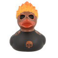 Canard Tête en Feu