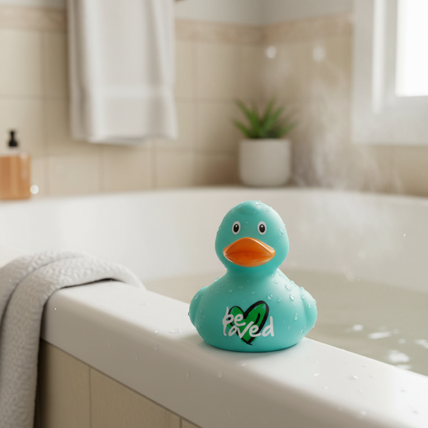 Turquoise Duck "Be Loved"
