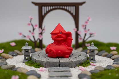 Lucky Red Cat Duck