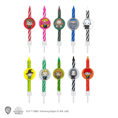 Set of 10 Harry Potter Character Birthday Candles & 1 Happy Birthday Candle