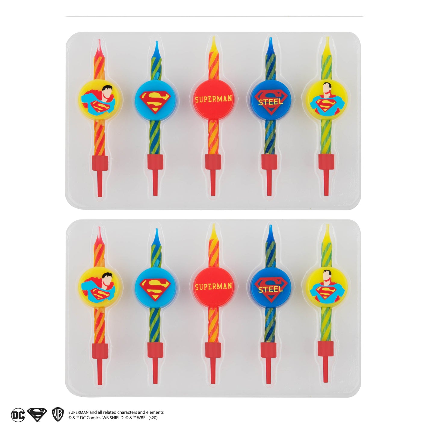 *Superman Birthday Candles (Set of 10)