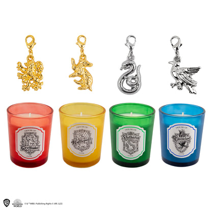 Set of 4 Hogwarts Scented Candles with Charm Bracelet