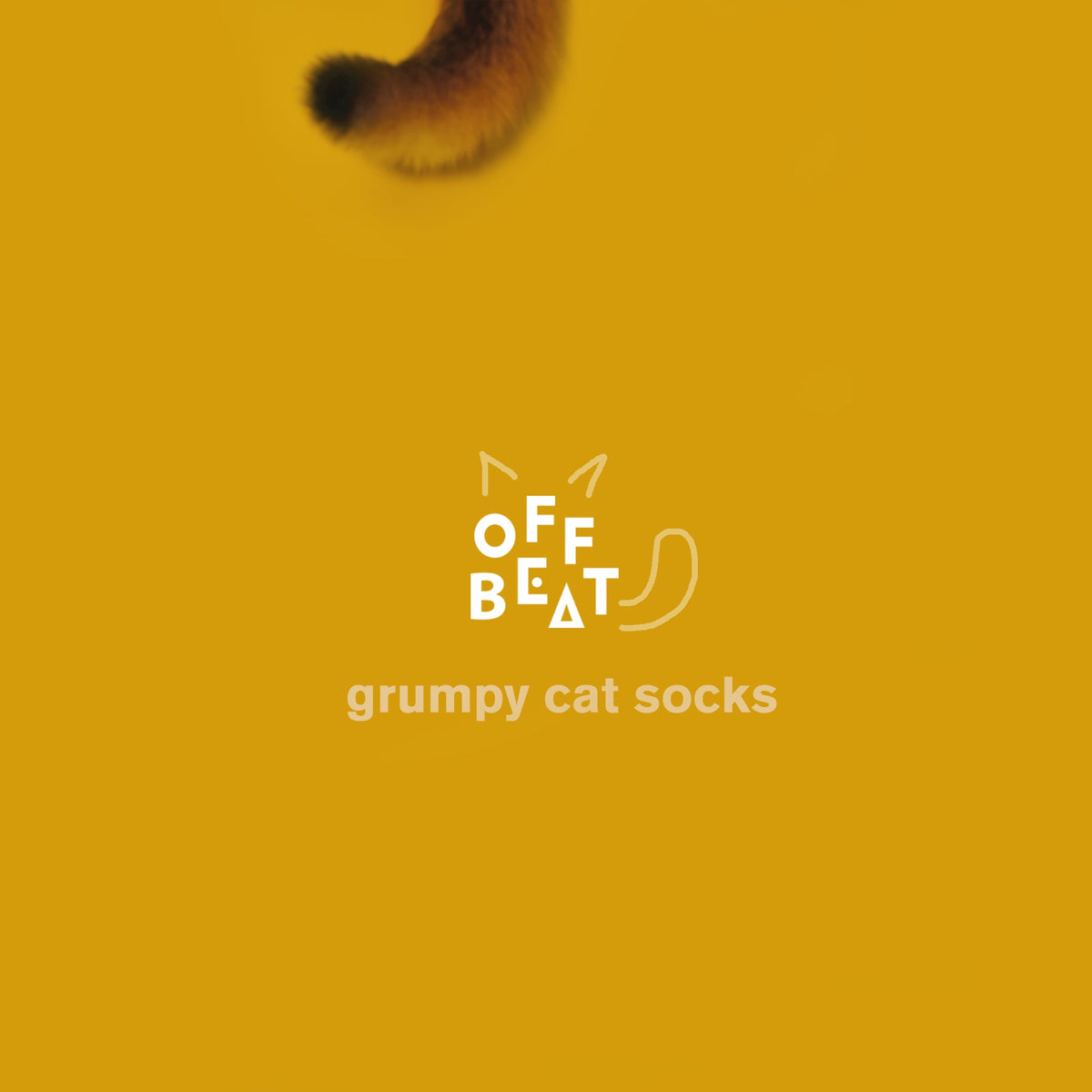 Chaussettes Brodées Chat Grincheux