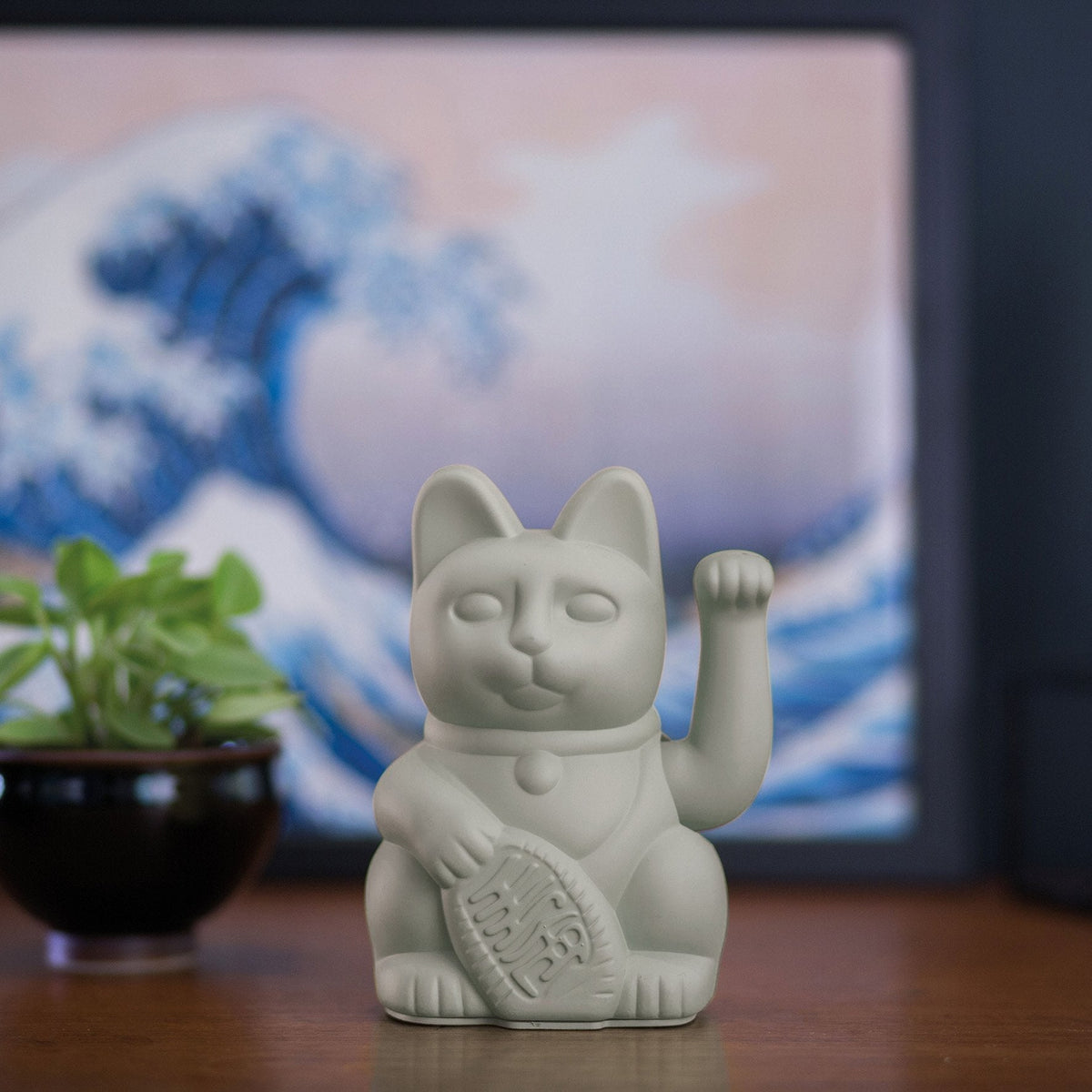 Chat Chanceux Gris