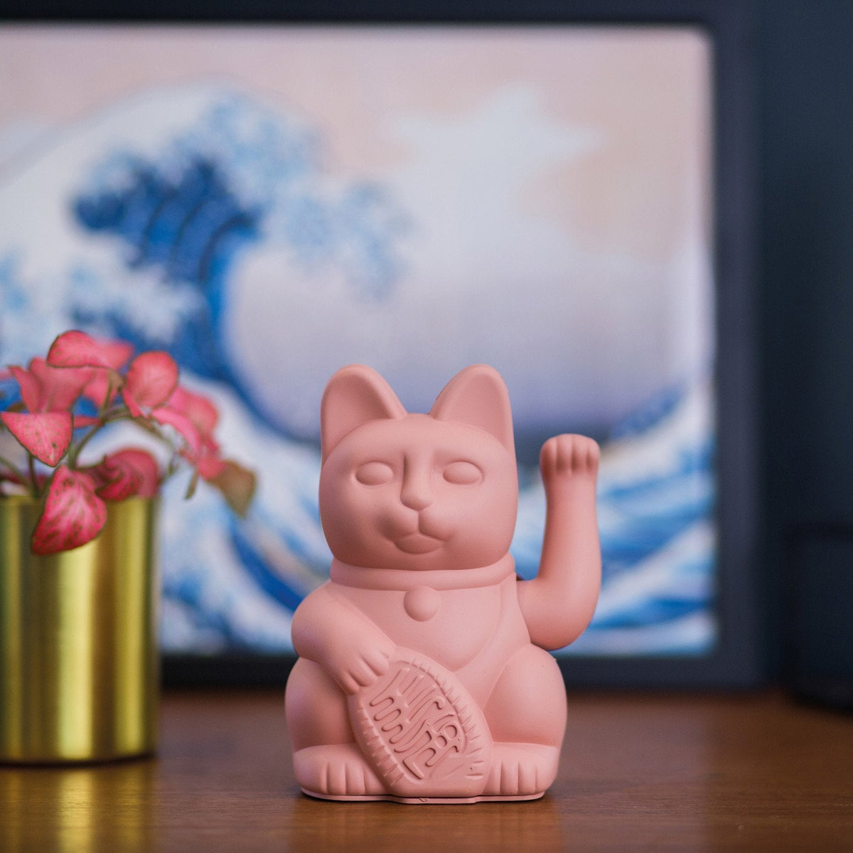 Chat Chanceux Rose