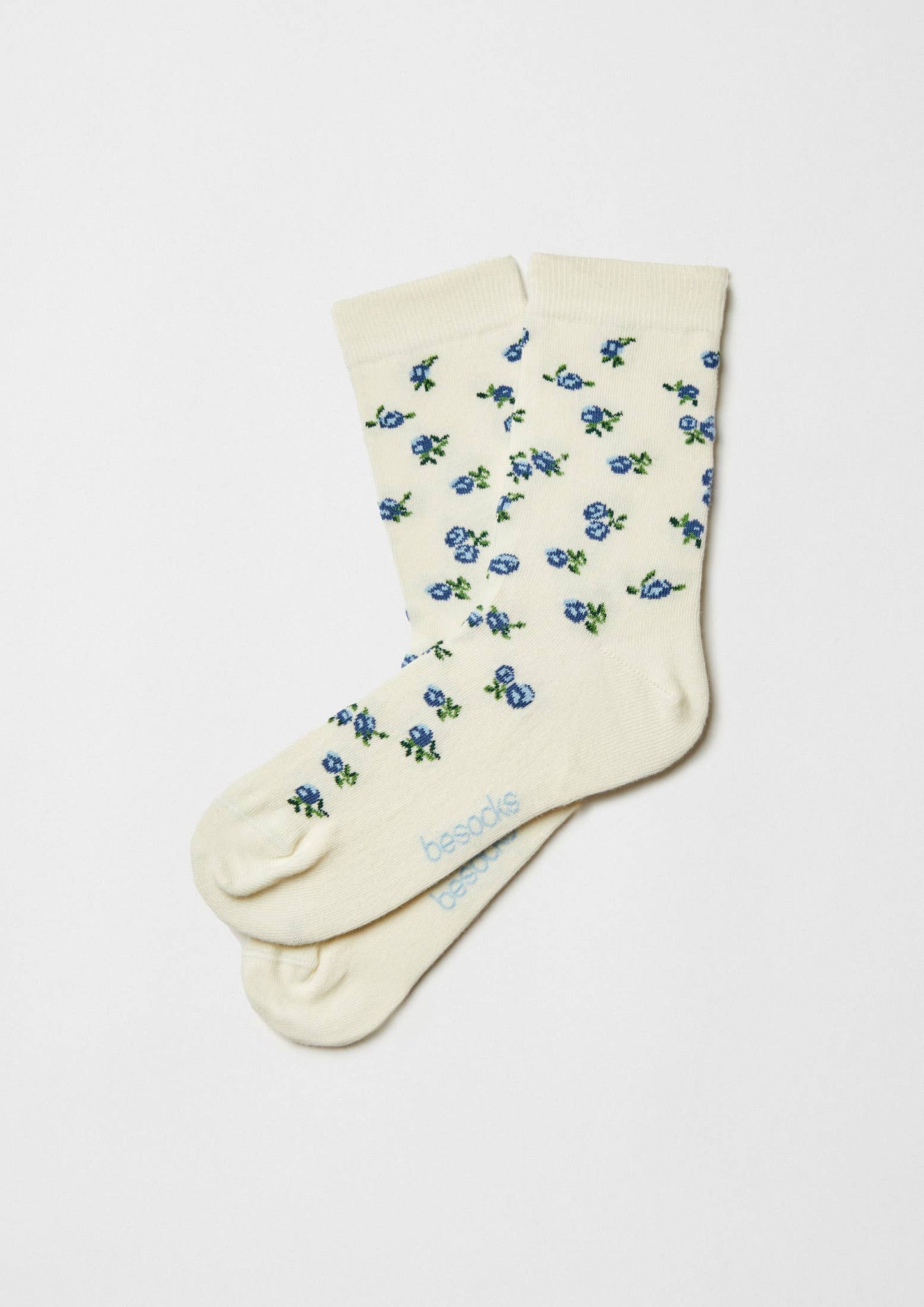Women's BeLiberty blue 100% organic cotton socks